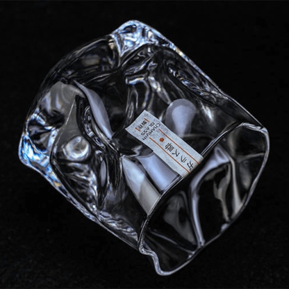 Bicchiere da Whisky Giapponese Edo Kiriko con Corpo Grinzato