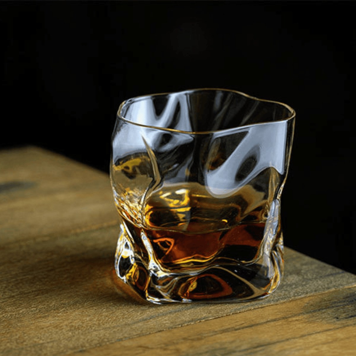 Bicchiere da Whisky Giapponese Edo Kiriko con Corpo Grinzato