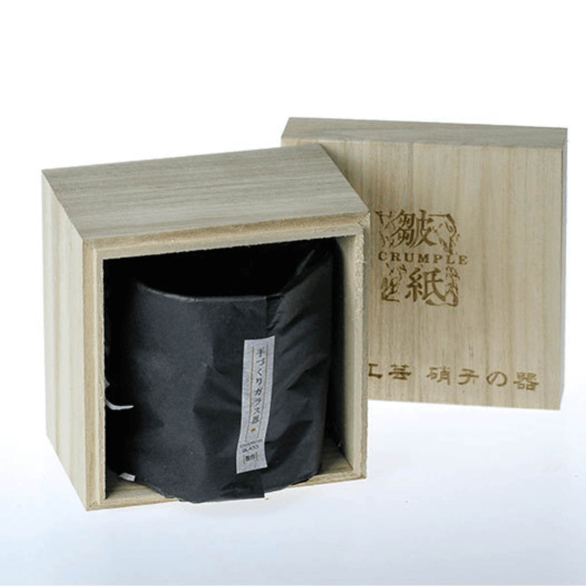 Bicchiere da Whisky Giapponese Edo Kiriko con Corpo Grinzato