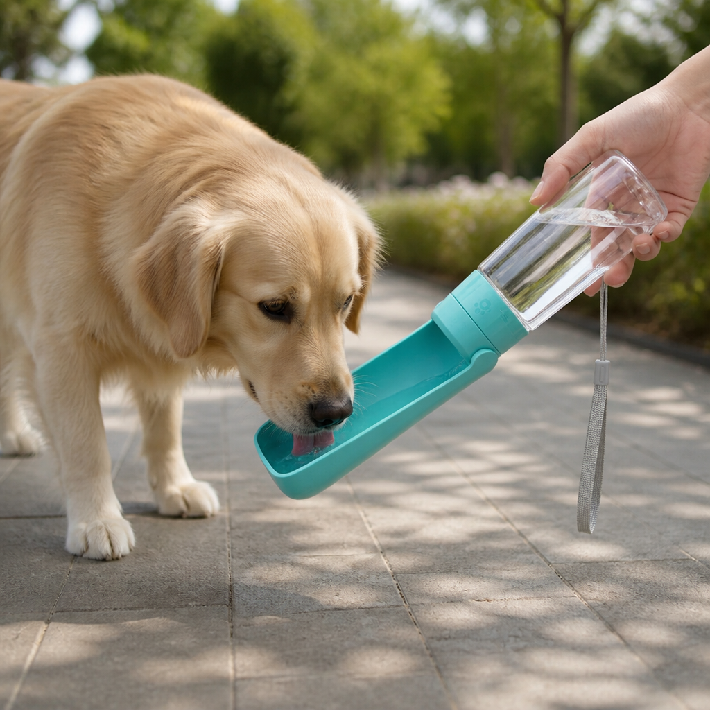 Borraccia pieghevole antiperditaper animali domestici (550 ml)