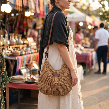 Borsa a spalla boho capiente