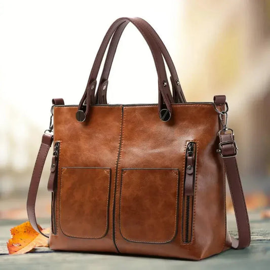 Borsa a tracolla classica in pelle
