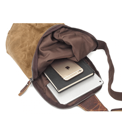 Borsa a tracolla in tela idrorepellente con tasca antifurto – MultiWear