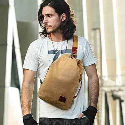 Borsa a tracolla in tela idrorepellente con tasca antifurto – MultiWear