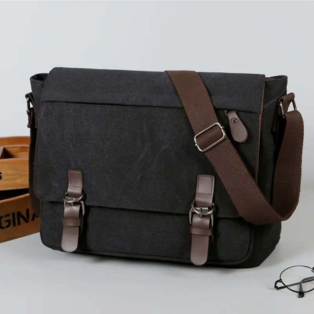 Borsa a Tracolla Messenger in Tela da Uomo