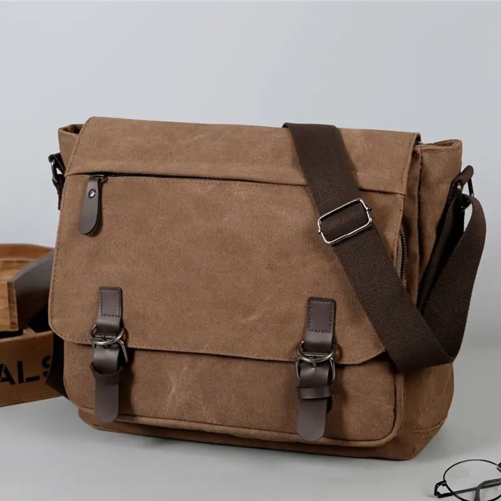 Borsa a Tracolla Messenger in Tela da Uomo