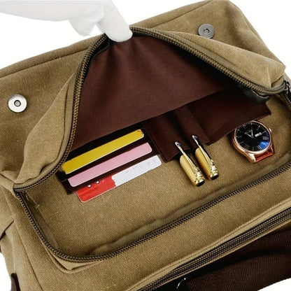 Borsa a Tracolla Messenger in Tela da Uomo