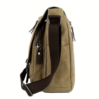 Borsa a Tracolla Messenger in Tela da Uomo