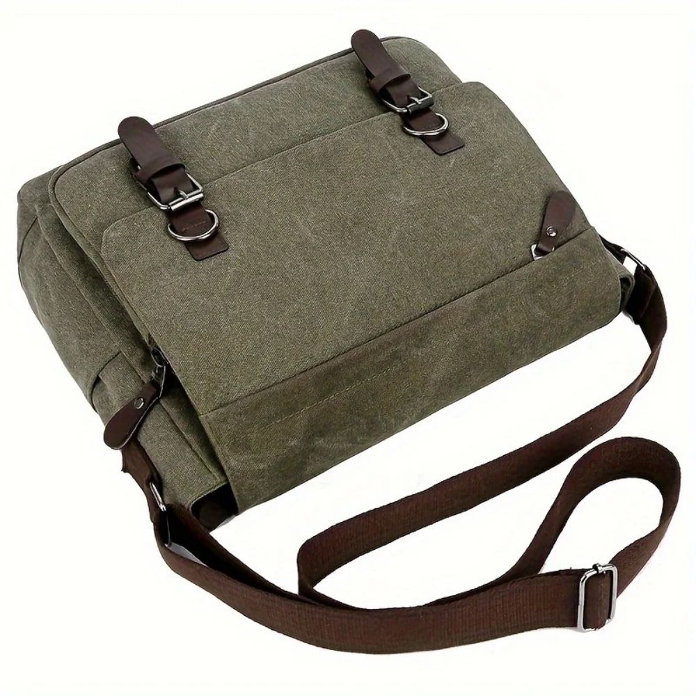 Borsa a Tracolla Messenger in Tela da Uomo