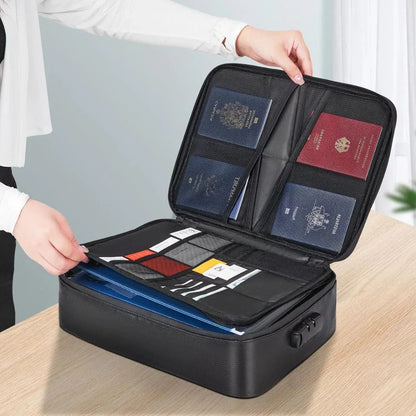 Borsa ignifuga e impermeabile per documenti e contanti