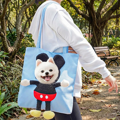 Borsa Trasportino per Gatti con Testa Fuori – Tote in Tela per Passeggiate e Visite Veterinarie