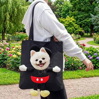 Borsa Trasportino per Gatti con Testa Fuori – Tote in Tela per Passeggiate e Visite Veterinarie