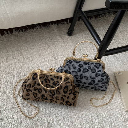 Borsetta da sera con stampa leopardata WoElegant Rassivo