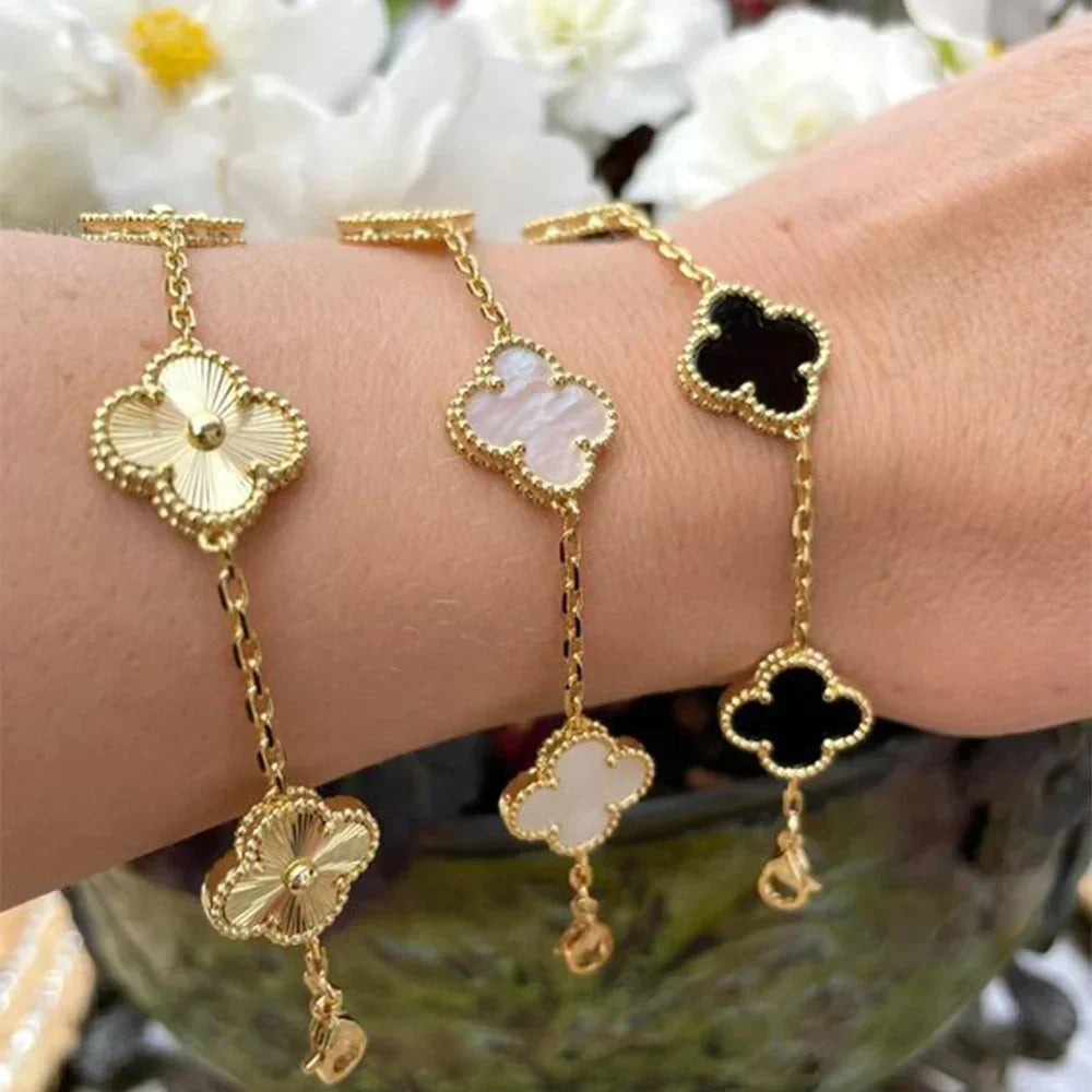 Bracciale quadrifoglio portafortuna