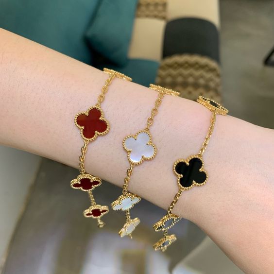 Bracciale quadrifoglio portafortuna