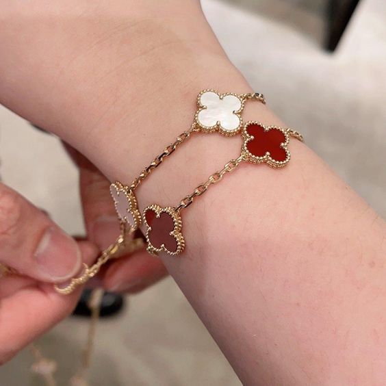 Bracciale quadrifoglio portafortuna