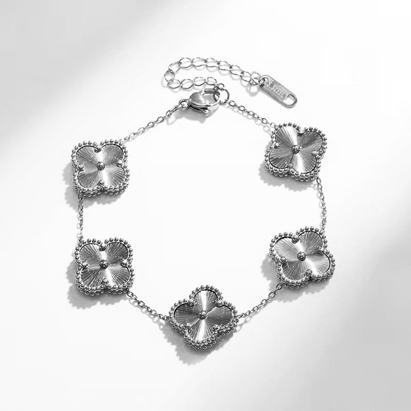 Bracciale quadrifoglio portafortuna
