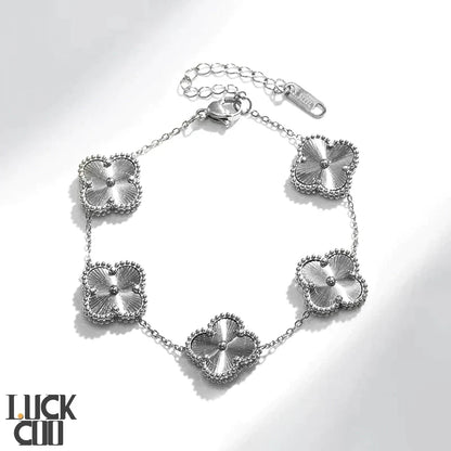 Bracciale quadrifoglio portafortuna