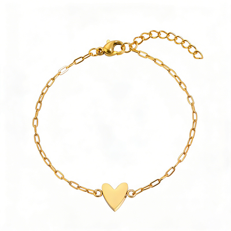 Bracciale Regolabile con Cuore Abbinato per Coppia