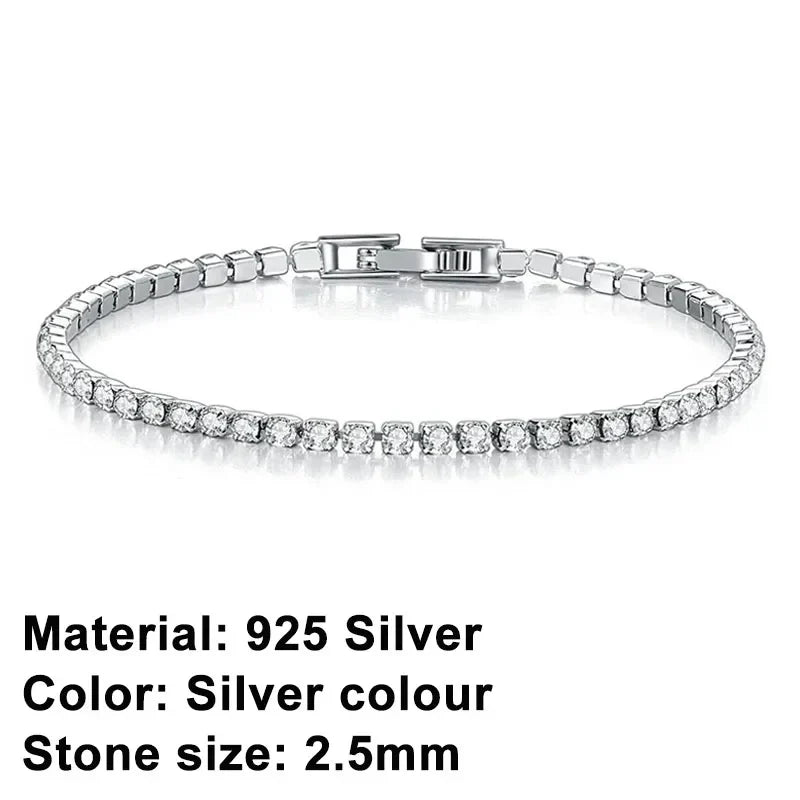 Bracciale tennis in argento sterling – eleganza senza tempo con un tocco urban