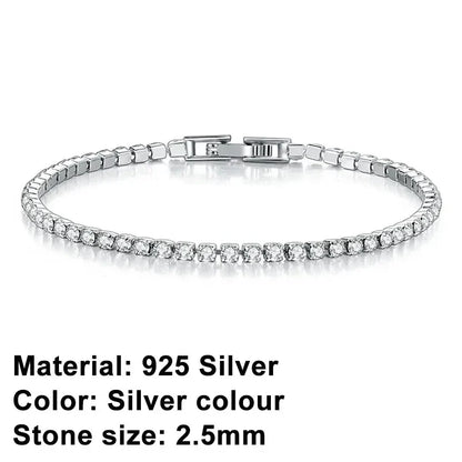 Bracciale tennis in argento sterling – eleganza senza tempo con un tocco urban