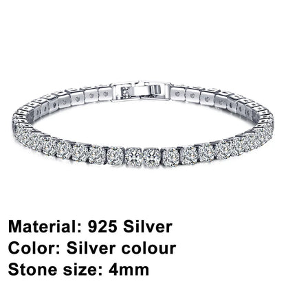 Bracciale tennis in argento sterling – eleganza senza tempo con un tocco urban