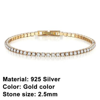 Bracciale tennis in argento sterling – eleganza senza tempo con un tocco urban