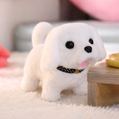Cagnolino robot interattivo peluche che cammina abbaia e scodinzola