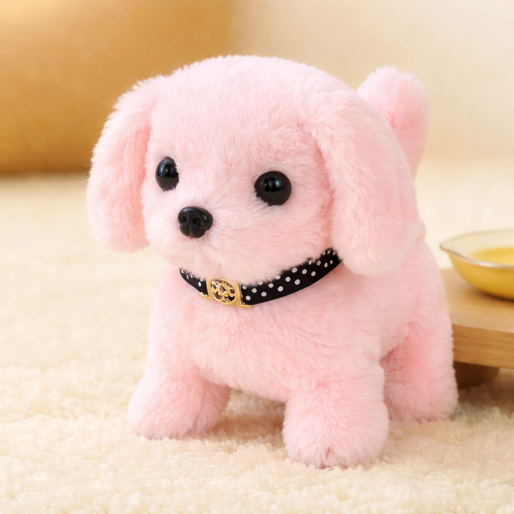 Cagnolino robot interattivo peluche che cammina abbaia e scodinzola