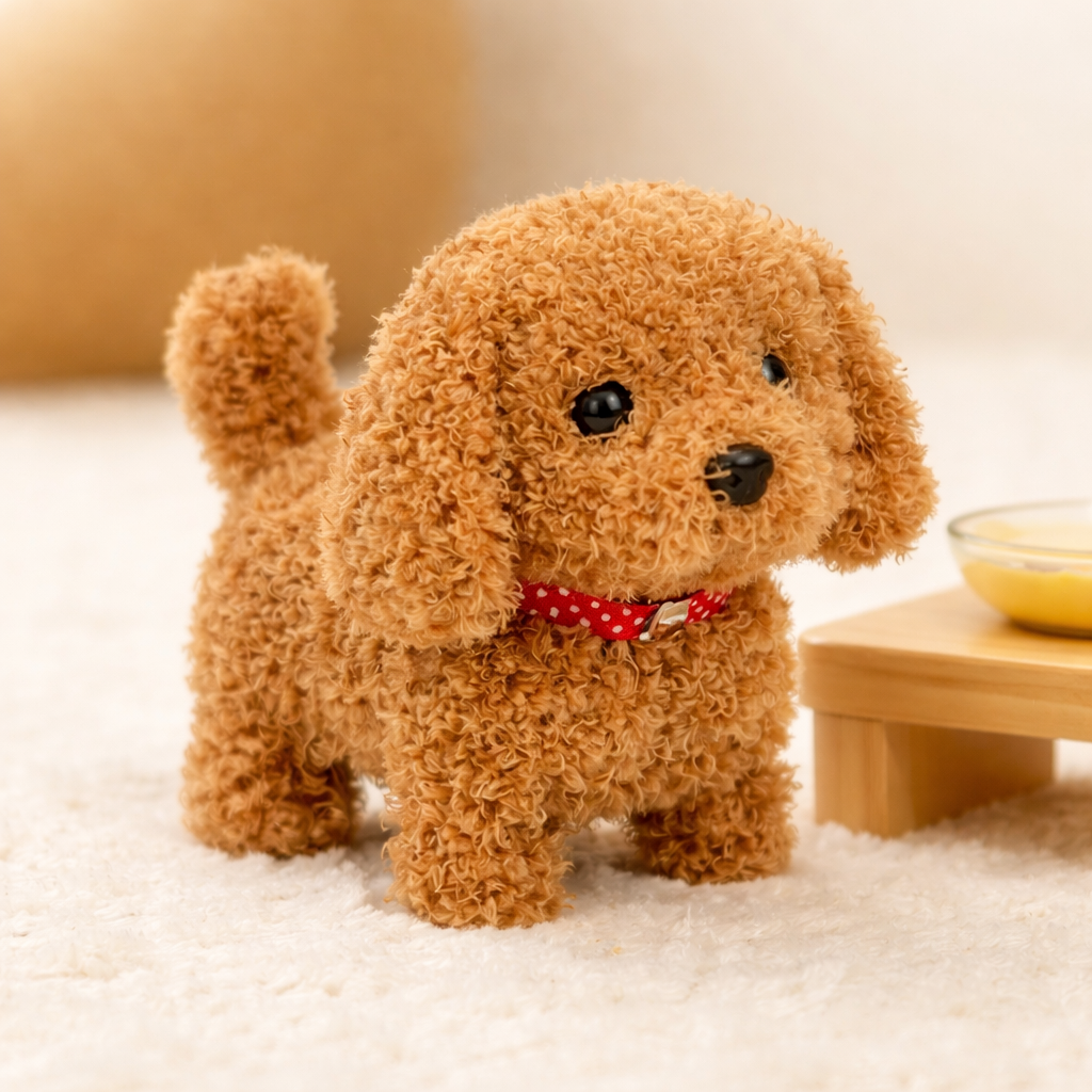 Cagnolino robot interattivo peluche che cammina abbaia e scodinzola