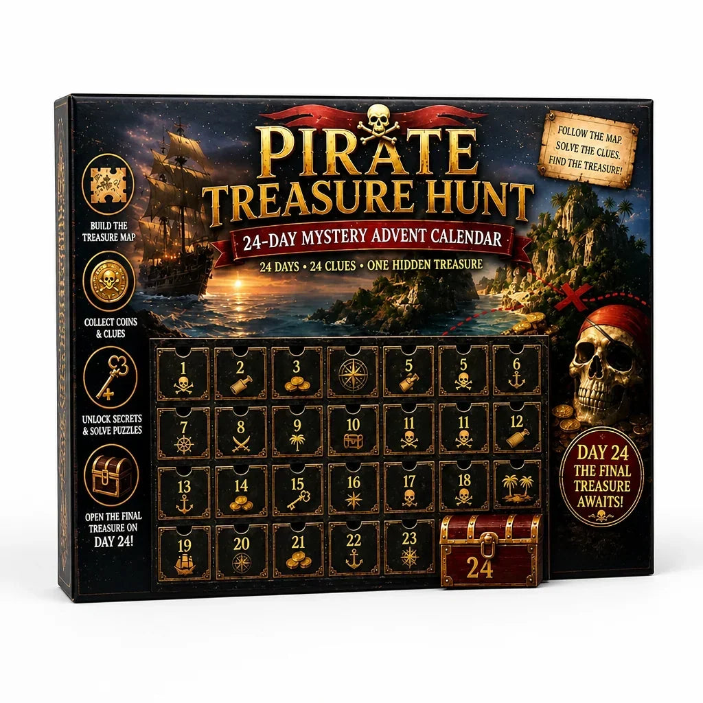 Calendario dell'avvento con enigmi escape room da 24 giorni (6 temi)