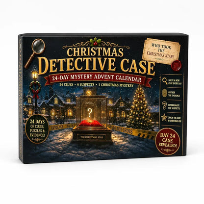 Calendario dell'avvento con enigmi escape room da 24 giorni (6 temi)