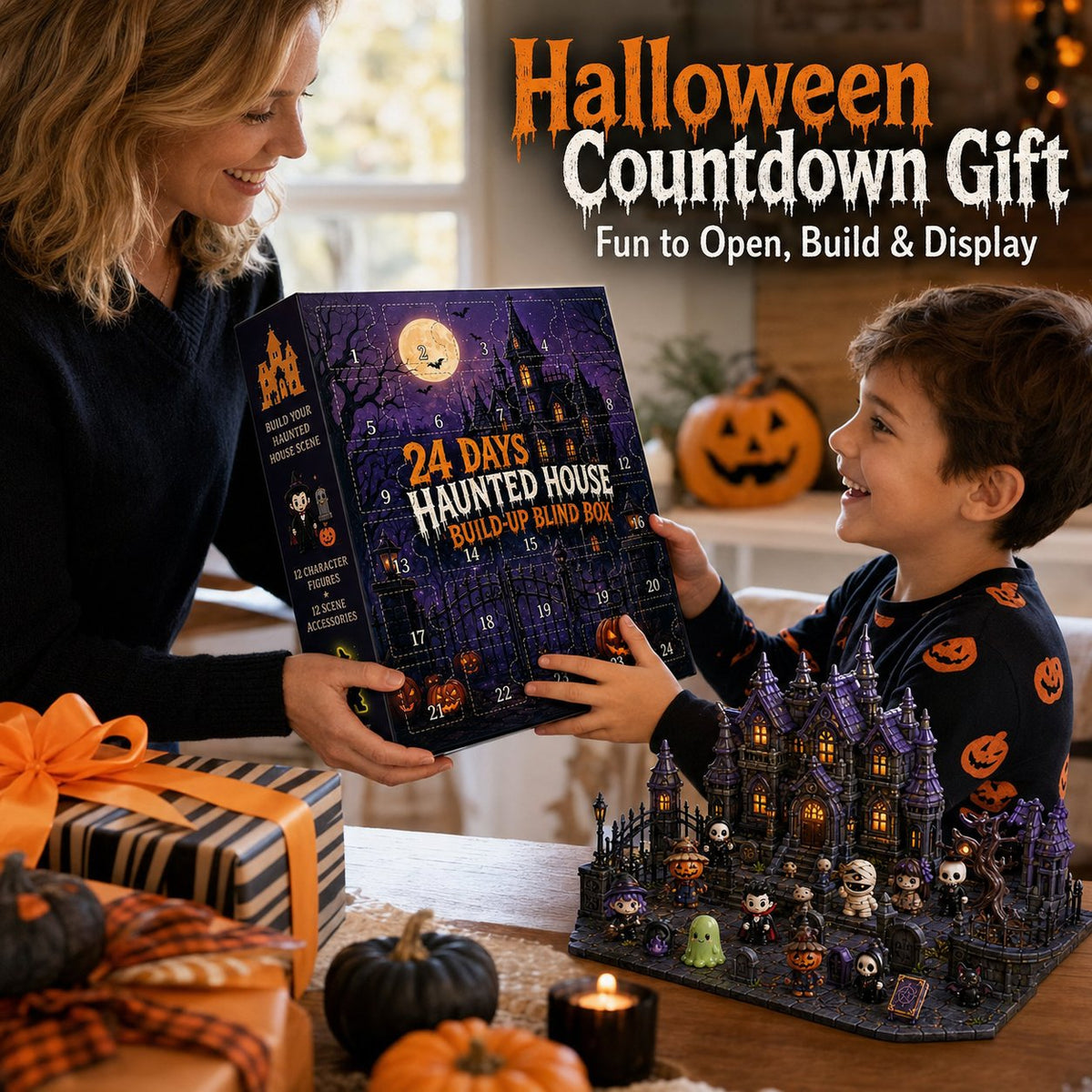 Calendario dell'avvento di Halloween con 24 sorprese a tema