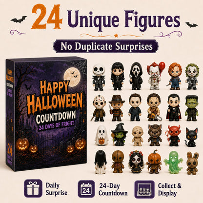 Calendario dell'avvento di Halloween con 24 sorprese a tema