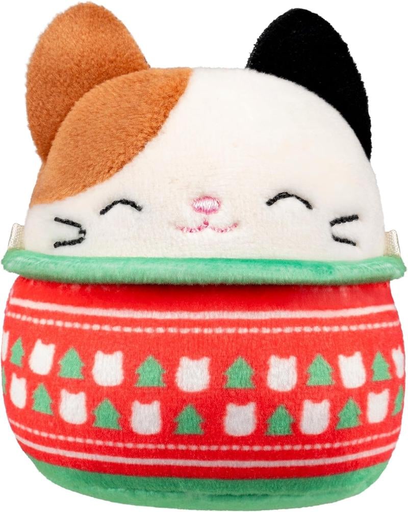 Calendario dell'avvento in peluche con 24 mini pupazzi natalizi, sorpresa quotidiana da 6,5 cm per bambini e collezionis