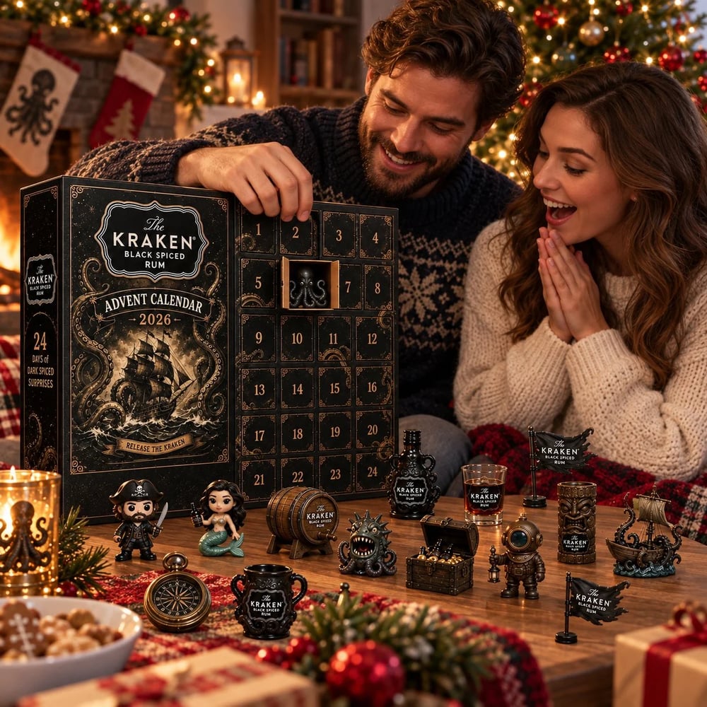 Calendario dell'Avvento al Rum – Conto alla Rovescia Natalizio 24 Giorni con Bottigliette Mini
