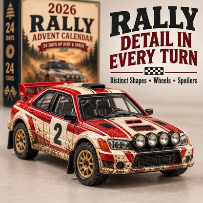 Calendario dell'Avvento Rally 2026 – 24 giorni di auto da rally da collezionare
