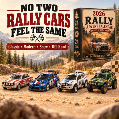 Calendario dell'Avvento Rally 2026 – 24 giorni di auto da rally da collezionare