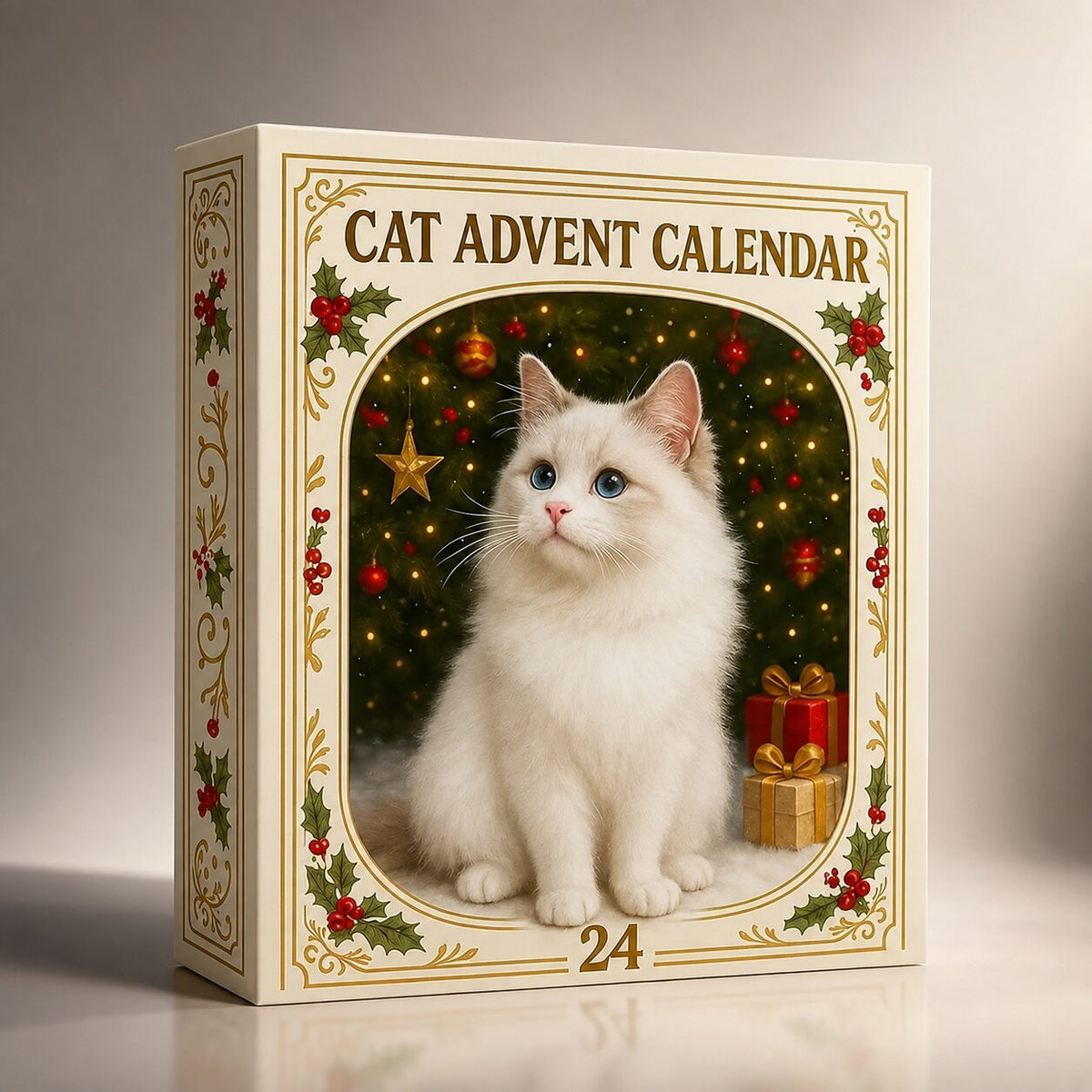Calendario dell'avvento con gatti 2026