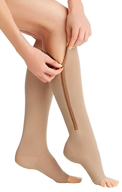 Calze a compressione graduata 20-30 mmHg con zip