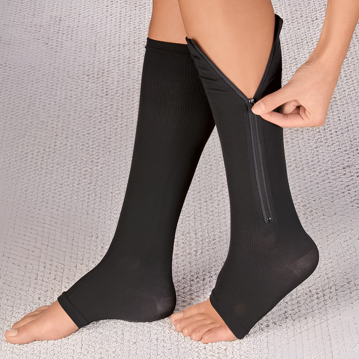 Calze a compressione graduata 20-30 mmHg con zip
