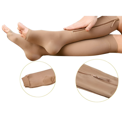 Calze a compressione graduata 20-30 mmHg con zip
