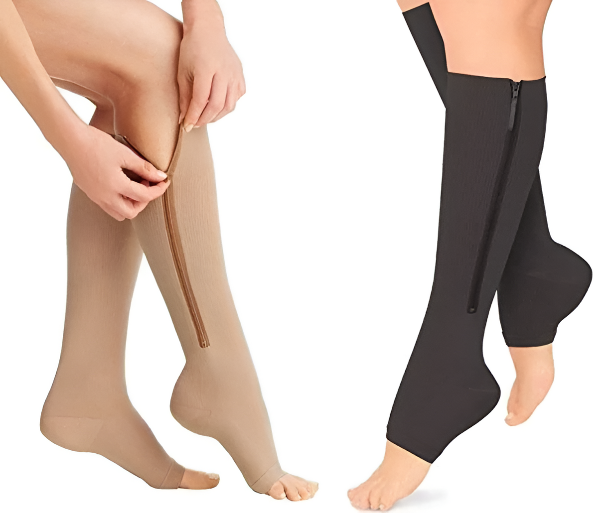 Calze a compressione graduata 20-30 mmHg con zip