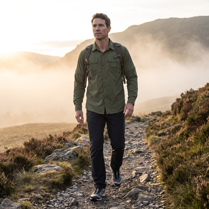 Camicia da trekking da uomo con maniche staccabili