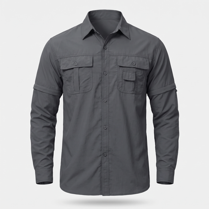 Camicia da trekking da uomo con maniche staccabili