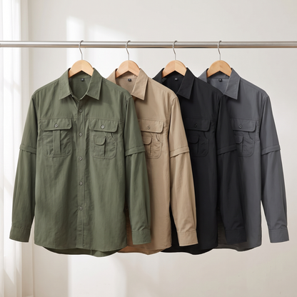 Camicia da trekking da uomo con maniche staccabili
