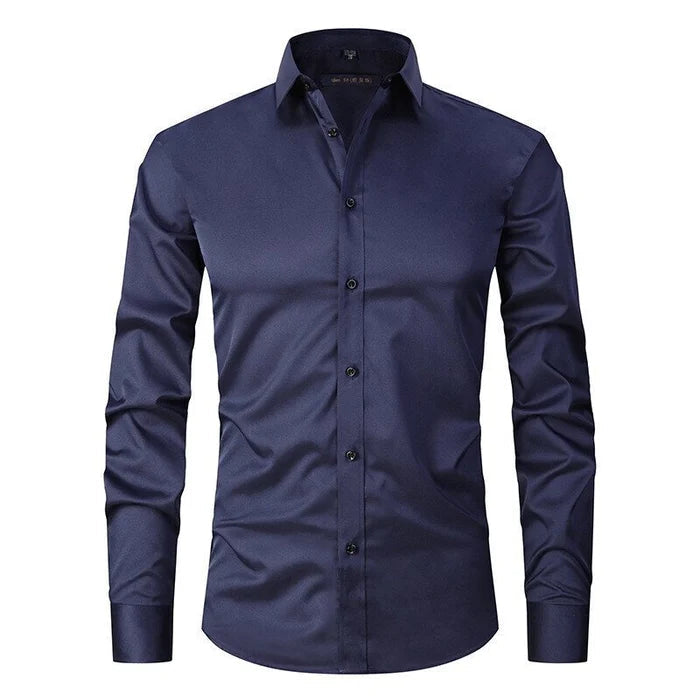 Camicia elegante elasticizzata da uomo