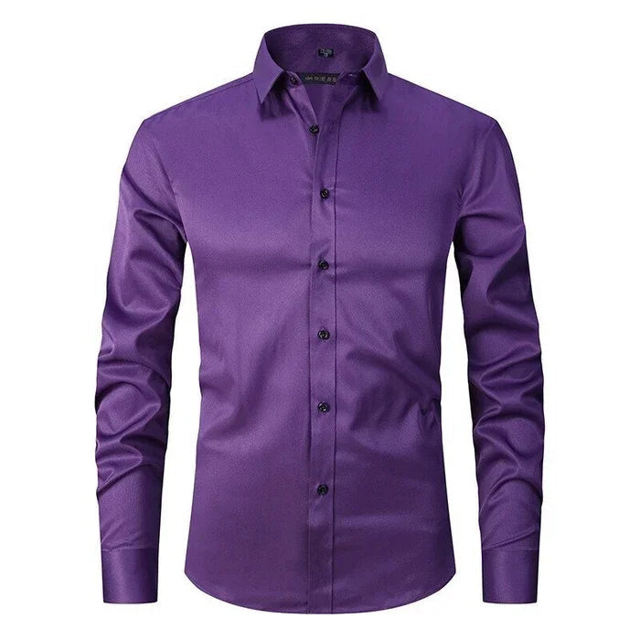 Camicia elegante elasticizzata da uomo