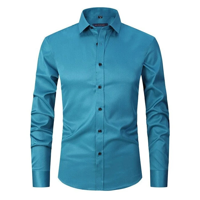 Camicia elegante elasticizzata da uomo