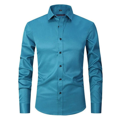 Camicia elegante elasticizzata da uomo